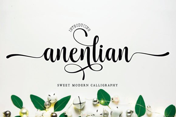 Anenlian Font: A Script Amp for Powerful Brand Typography