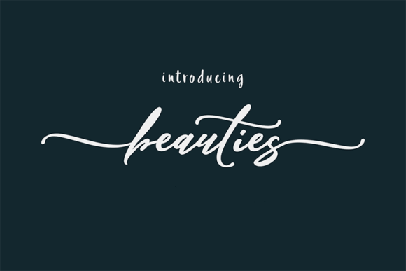 Beauties Font: A Handwritten Typeface for Digital Designers