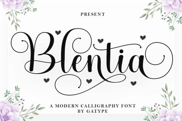 Blentia: A Modern Script Font for Digital Branding