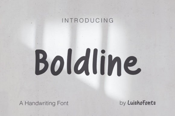 Boldline: A Modern Script Font for Editorial Design