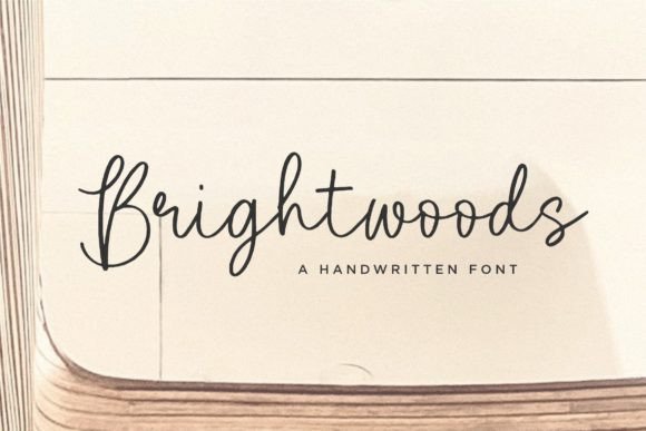Brightwoods: A Handwritten Script Font That Elevates Brand Design