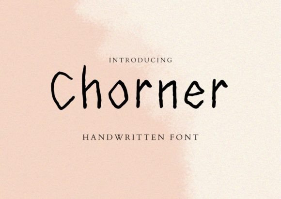 Chorner Font: A Strong, Rhythmic Handwritten Typeface for Web Design