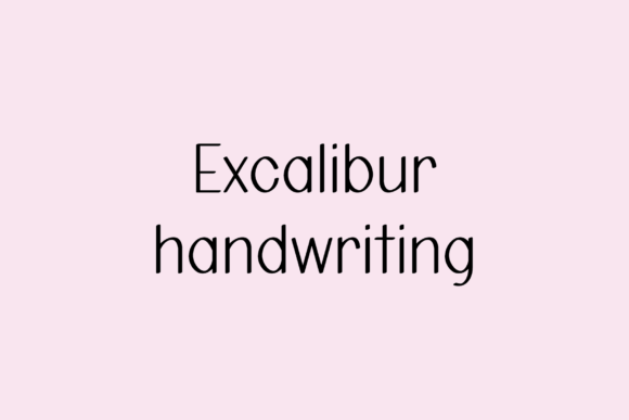 Excalibur Font: A Handwritten Typeface for Modern Web Design
