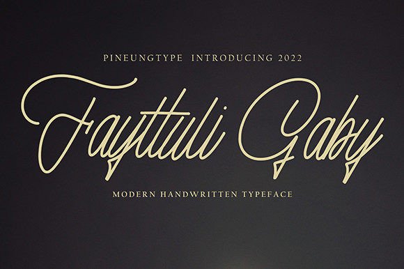 Fayttuli Gaby Font: A Script That Builds Brand Trust