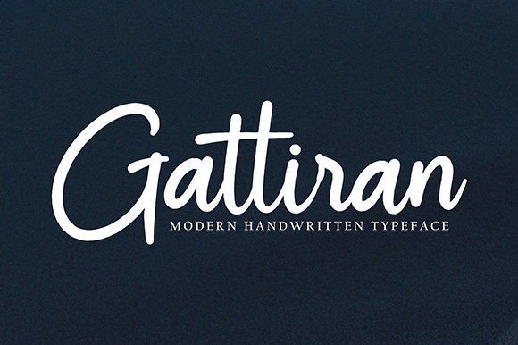 Gattiran: A Fresh Handwritten Typeface for Creative Branding