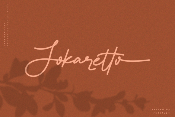 Jokaretto: A Monoline Typeface for Modern Campaign Design