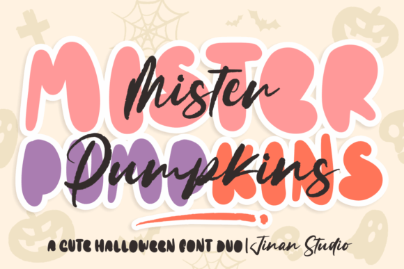 Mister Pumpkins Duo: A Premium Font for Spooky Editorial Design