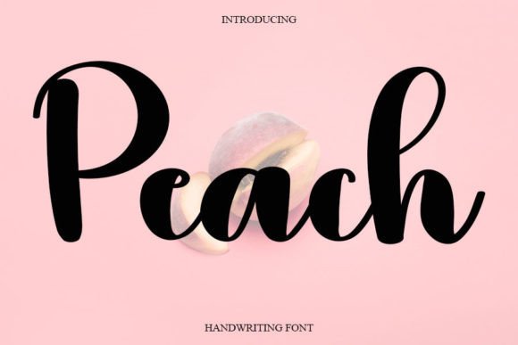 Peach Font: A Handwritten Typeface for Your Crafty Creations