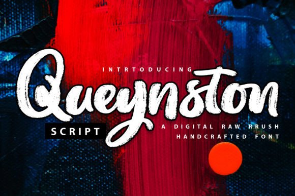 Queynston Font: A Modern Script for Editorial Design