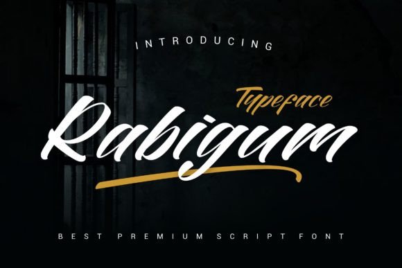 Rabigum: A Bold Handwritten Font for Editorial Design