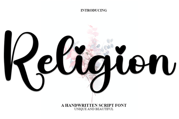 Religion Font: A Handwritten Typeface for Editorial Design