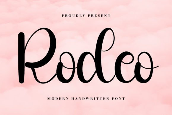 Rodeo Font: Elevating Editorial Design with Handwritten Elegance