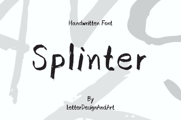 Splinter: A Bold Script Font for Creative Projects