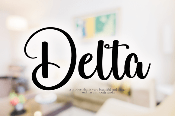 The Delta Handwritten Font for Crafters and Product Makers
