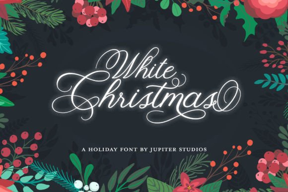 White Christmas Font: A Holiday Typeface for Editorial Elegance